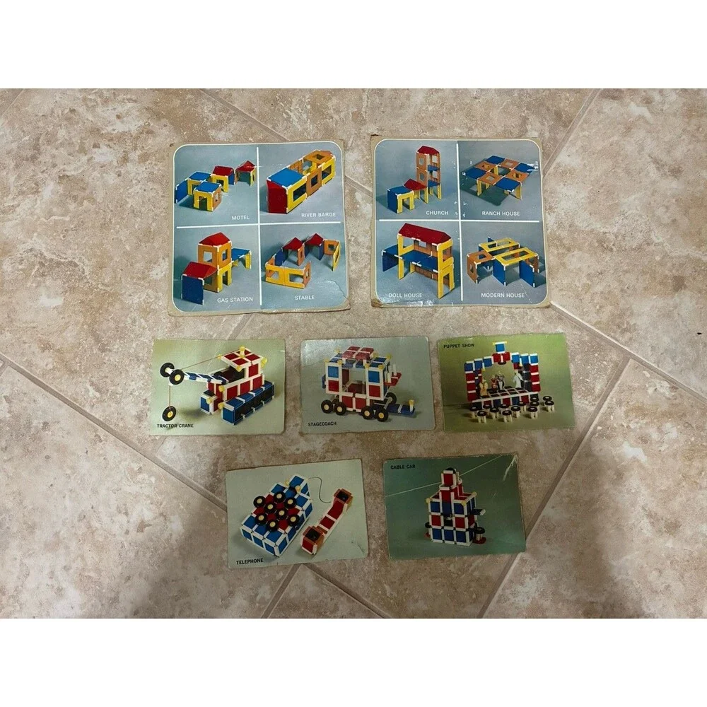 Vintage Tupperware Toys Build-O-Fun Master Builder Block Lot 267 Pieces